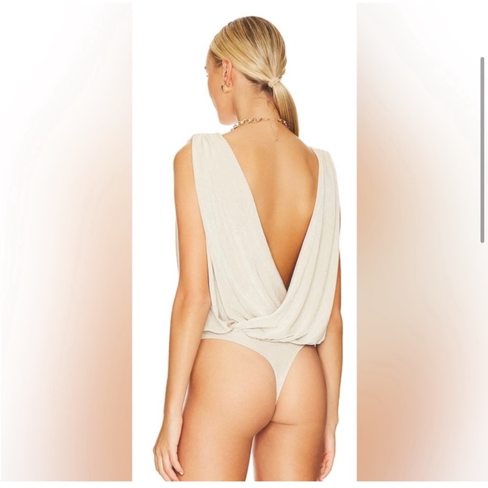 BOGO Free people NIGHT OWL BODYSUIT IN MORNING OAT - Picture 3 of 5